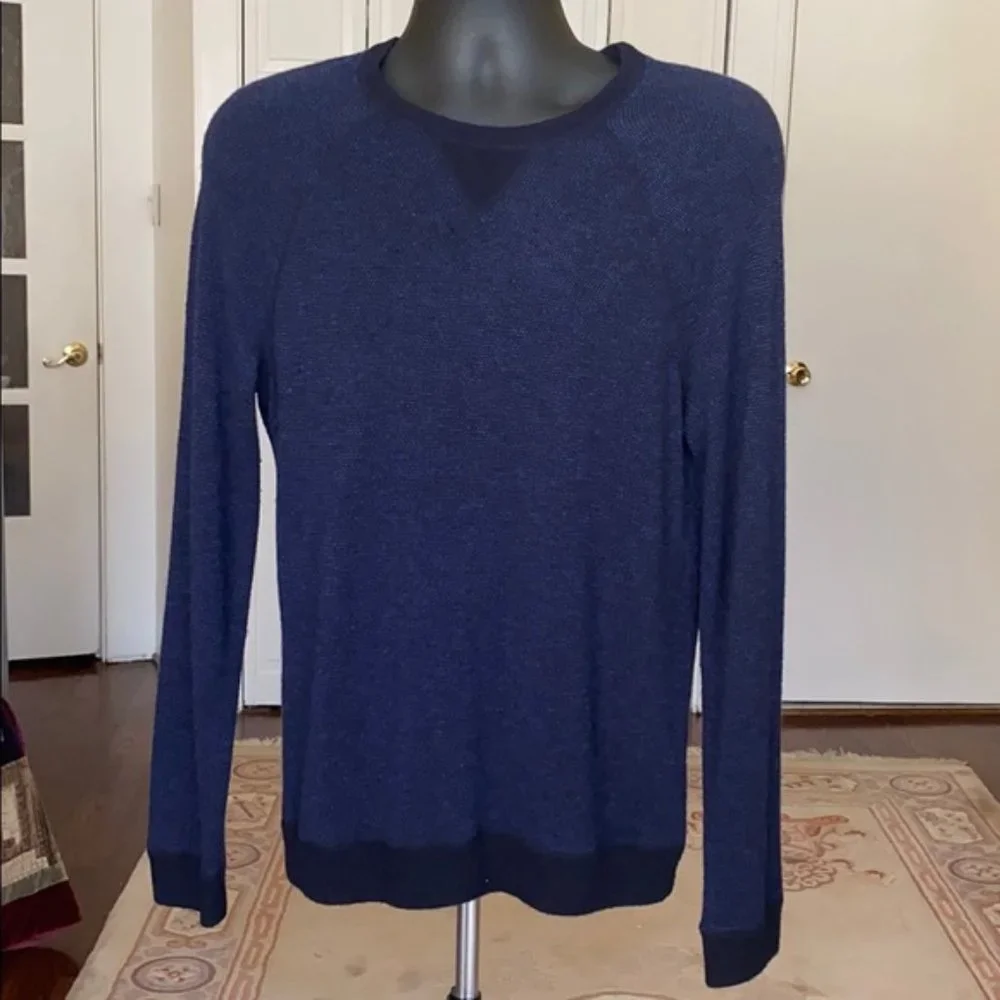 Vince Men's Navy blue wool cashmere sweater size S